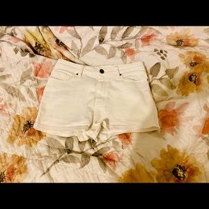 Urban Outfitters White Denim High Rise Shorts